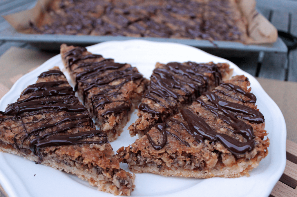 Nussecken auf dem Teller