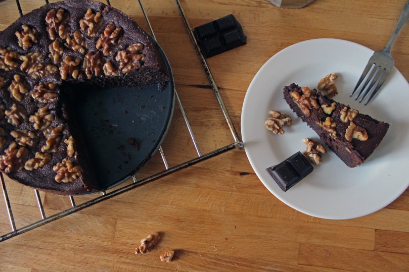 Kuchen und Browniestück